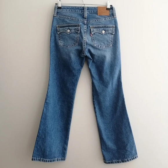 Levi's Noughties Bootcut Flare Jeans in See No More Wash Low Rise Y2K 2000s 26 - Picture 4 of 16